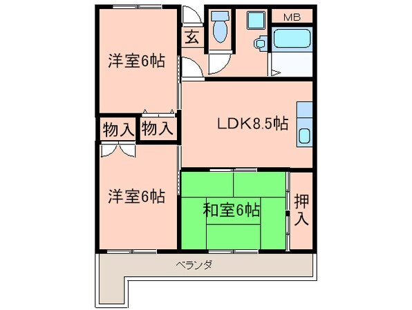 メゾン青葉丘の物件間取画像